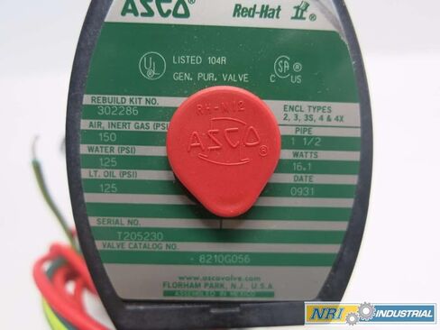 جديد ASCO 8210G056 RED-HAT II 120V-AC 1-1/2 في صمام الملف اللولبي NPT D518353 in Saudi Arabia