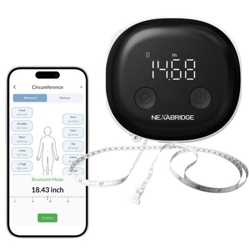 Smart Body Tape Measure, Track Measurements Bluetooth Dedicated App, Digital Measuring for Weight Loss, Muscle Gain, Fitness Shape, Multi Users, Retractable, USB-C, 60 in / 150 cm in Saudi Arabia