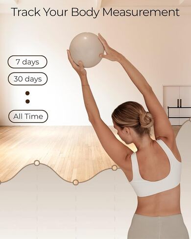 Smart Body Tape Measure, Track Measurements Bluetooth Dedicated App, Digital Measuring for Weight Loss, Muscle Gain, Fitness Shape, Multi Users, Retractable, USB-C, 60 in / 150 cm in Saudi Arabia