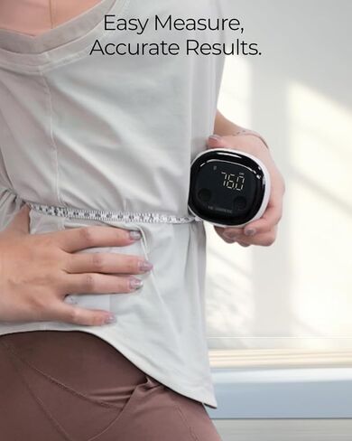 Smart Body Tape Measure, Track Measurements Bluetooth Dedicated App, Digital Measuring for Weight Loss, Muscle Gain, Fitness Shape, Multi Users, Retractable, USB-C, 60 in / 150 cm in Saudi Arabia