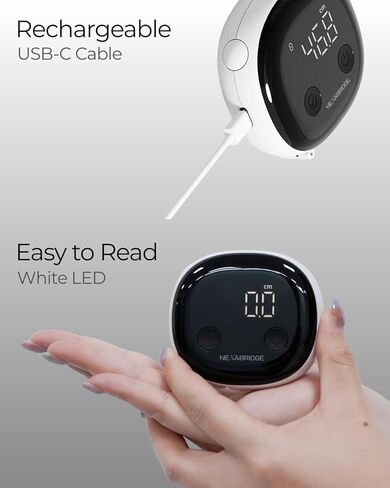 Smart Body Tape Measure, Track Measurements Bluetooth Dedicated App, Digital Measuring for Weight Loss, Muscle Gain, Fitness Shape, Multi Users, Retractable, USB-C, 60 in / 150 cm in Saudi Arabia