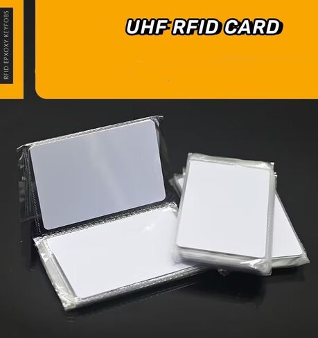 بطاقة UHF 9662 RFID البيضاء، بطاقة رقاقة H3، بطاقة وصول عالية التردد لمسافة طويلة ISO18000-6 C (10 قطع) in Kuwait