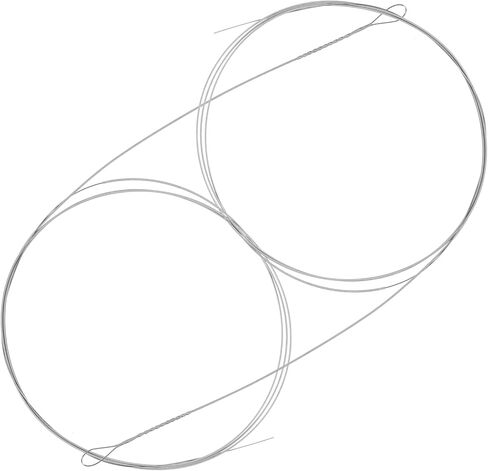 Totority 2 قطعة سلسلة فولاذية بديلة للآلات الموسيقية وسهلة التركيب أوتار فولاذية لإصلاح السنطور الخاص بك in Kuwait