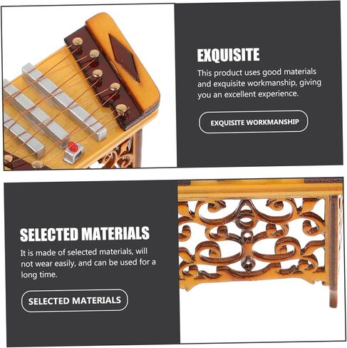 MAGICLULU Realistic Dulcimer Adornment Safe Desktop Decor Unique Instrument Model Ornament in Saudi Arabia