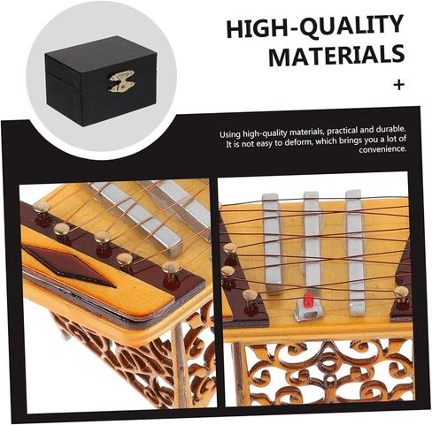 MAGICLULU Realistic Dulcimer Adornment Safe Desktop Decor Unique Instrument Model Ornament in Saudi Arabia