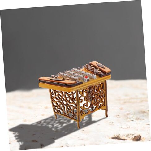 MAGICLULU Realistic Dulcimer Adornment Safe Desktop Decor Unique Instrument Model Ornament in Saudi Arabia
