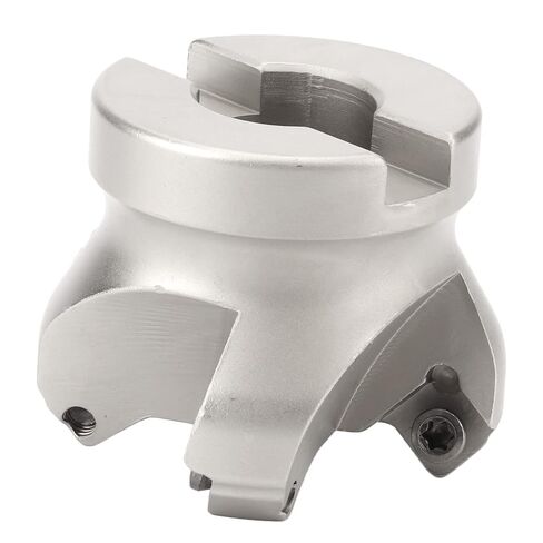 Face Mill Cutter Head 4 Flute Robust Oxidation Resistance CNC Milling Cutter for Metal Processing with 10 Inserts 40CR Material and Cemented Carbide Inserts in Saudi Arabia