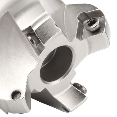 Face Mill Cutter Head 4 Flute Robust Oxidation Resistance CNC Milling Cutter for Metal Processing with 10 Inserts 40CR Material and Cemented Carbide Inserts in Saudi Arabia