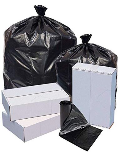 Highmark™ Repro 70% Recycled Can Liners, 1.25 mil, 33 Gallons, 33" x 39", Black, Box Of 100 in Kuwait