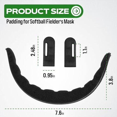 وسادات بديلة لقناع الوجه من سوفت بول لخوذة واقية خفيفة الوزن للشباب والكبار، بما في ذلك قطعة واحدة من بطانة الجبهة وقطعتين من الحشو الجانبي للخوذة لقناع لاعب البيسبول in Kuwait