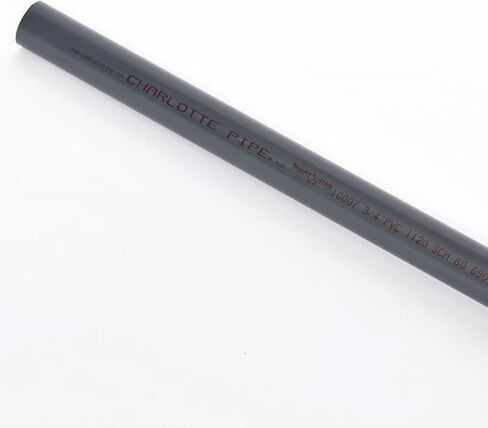 1/2 بوصة جدول 80 أنبوب PVC، قطر 1/2 بوصة، (0.84 بوصة OD، 0.546 بوصة معرف)، تطبيقات الضغط العالي الصناعية (18، بوصة) in Saudi Arabia
