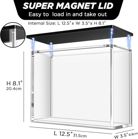 PKMN Charizd UPC Display Case, Only Compatible with Sword & Shield Zard UPC, Premium Acrylic Showcase for Ultra Premium Collection, Dustproof Museum-Quality Protector (Thick 6mm) in Saudi Arabia