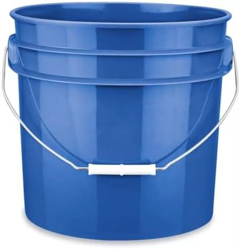 سطل دلو من هاوس ناتشورالز بسعة 3.5 جالون من الدرجة الغذائية، خالي من مادة BPA، مصنوع في الولايات المتحدة الأمريكية، مع برغي محكم الغلق على الغطاء (عبوة من 3 قطع) in Kuwait