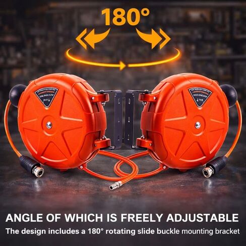 8mm Automatic Retractable Air Hose Reel Tube Holder Wall Mount Roller for Car Cashers, Pneumatic Wrenches, Machine Tool Maintenance, and Pneumatic Equipment in Kuwait