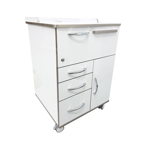 خزانة تخزين الأسنان الاحترافية، خزانة متنقلة لمساعد الأسنان مع كابل طاقة 71 بوصة، عربة طبية قابلة للقفل من الأكريليك مقاس 21 بوصة * 23 بوصة * 33 بوصة على عجلات الفرامل للعيادات/المستشفيات/المكتب المنزلي in Kuwait