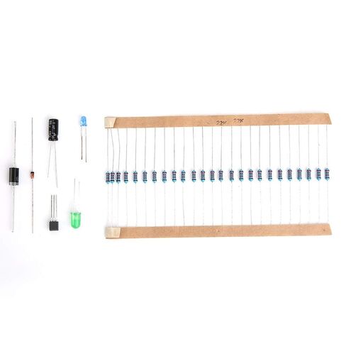 1565PCS Electronic Component Kit with Capacitors, LEDs, Diodes, Transistors, 1/4W Resistors for School and DIY Electronics in Kuwait