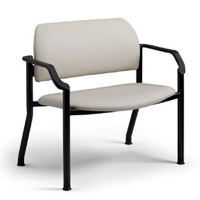 Midmark Ritter 282 Bariatric Side Chair with Arms – Bariatric Seating, 650 lb Capacity, 30 in Seat Height, Dark Linen in Saudi Arabia