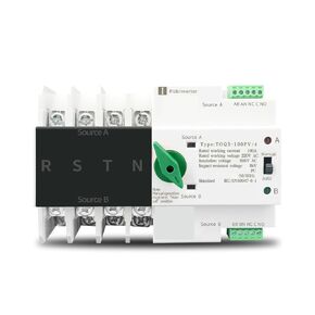 4P 3 Phase 4 Wire Din Rail ATS for PV and Inverter Dual Power Automatic Transfer Selector Switches Uninterrupted 63A 100A 125A(63A) in Kuwait