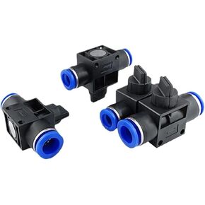 هوائي القصبة الهوائية المقابس السريعة موصل HVFF4/6/8/10/12 مفتاح صمام يدوي 1 قطعة (HVFF16) in Kuwait