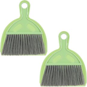 6PCS Small Dustpan and Brush Set, Mini Dust Pan and Brush, Hand Broom and Dustpan Set, for Cat Litter, Kitchen, Tables, Countertops, Cars, etc. in Kuwait