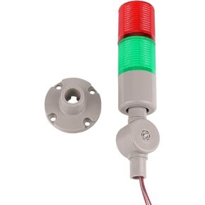 45 مللي متر الصناعية متعدد الطبقات LED إشارة برج جهاز إنذار للتحذير تحذير مصباح مؤشر ضوء مرنة وامض الجرس 2 طبقات 24 فولت (بني) in Kuwait