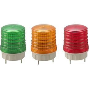 أخضر أصفر أحمر 12 فولت 24 فولت 110 فولت 220 فولت مصباح إشارة صغير ثلاثة أوضاع تبديل فلاش ستروب دائمًا على مصباح LED تحذيري (RED-220V) in Kuwait