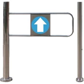 Automatic Swing Gate - One-Way Push-in Exit Device, Stainless Steel Barricade, Left-Swing Design, Durable 60x97cm, Ideal for High-Traffic Areas, Secure Access Solution in Kuwait