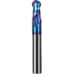 Carbide End Mill 2 Flute HRC65 Ball Nose R0.5-R6 50L 75L 100L Milling Cutter Alloy Coating Tungsten Steel Tool CNC Maching Mills in Saudi Arabia