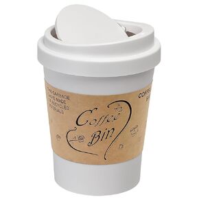 سلة مهملات سطح المكتب سعة 0.9 جالون من Soddeph مع غطاء متأرجح، سلة مهملات بلاستيكية صغيرة للمكتب أو طاولة القهوة أو الزينة، سلة مهملات صغيرة للمكتب أو الحمام (أسود) in Kuwait