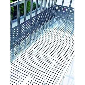 لوح مثقوب من الفولاذ المقاوم للصدأ مقاس 15 × 800 سم، قطر الفتحة 8 مم، لوح معدني متين مع قفازات، تصميم مضاد للسقوط للمشروعات اليدوية والاستخدام الصناعي in Kuwait