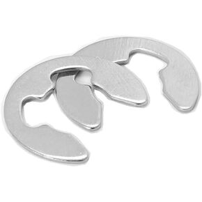 Baking Tray Set 10/20/50/100/200pcs Sliver Washer Stainless Steel Opening Retaining Ring M2 M2.5 M3 M4 M5 M6 M8 M9 M12 M15 Split Gasket E-Type Circlip Fastener Washers(50pcs M9) in Saudi Arabia