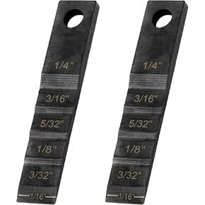 2130 Small Pipe Spacer Wedge Stepped Gauge, 3/4" x 4" Step Gauge Pipe Wedge Fit for Spacing Welding Alignment, Welding Wedge with Lanyard Hole, Pipefitter Tools 2 PCS in Kuwait