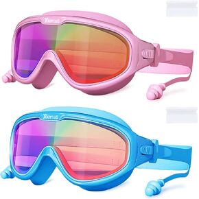 TFJH E 2 Pack Kids Swimming Goggle Boys Girls Swim Goggles Anti-Fog No Leaking 3-14Y in Saudi Arabia