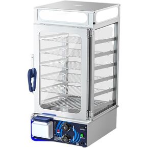 Commercial Food Warmer Display Bun Steamer Electric Food Display 86℉~230℉ Temperature Contro Steam Heating for Steamed Buns Siomai Corn in Kuwait