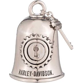 جرس ركوب هارلي ديفيدسون بقفل ومفتاح H-D، لمسة نهائية فضية in Kuwait