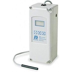 RANCO ETC-111000-000 التحكم الإلكتروني في درجة الحرارة، SPDT، فتح/إغلاق عند الارتفاع، أبيض، منظمات حرارة HVAC in Kuwait