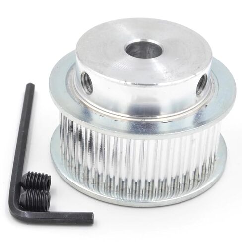 45 46 48 أسنان HTD 3M توقيت بكرة تتحمل 5/6/6.35/7/8/10/12/14/15/16/18/19/25 لعرض حزام HTD3M 6/10/15 مم 45T 46T 48T(20mm-keyway6x2.8mmBF، 45 أسنان، 6 مم) in Kuwait