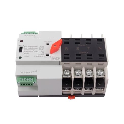 4P 63A 100A ATS 220 فولت مفتاح نقل الطاقة التلقائي مفاتيح كهربائية محددة قواطع دوائر مولد جزء in Kuwait