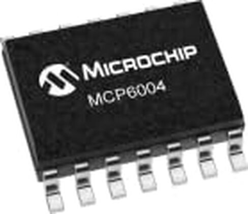 Microchip Technology, MCP6004-E/SL, Quad Op Amp - Low Power - 1MHz GBP - 1.8 to 6.0 VDC - Rail to Rail I/O - 14-Lead SOIC - -40°C to +125°C (57 Item/s) in Saudi Arabia