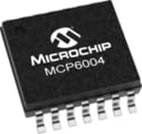 تقنية Microchip، MCP6004-I/ST، Quad Op Amp - طاقة منخفضة - 1 ميجاهرتز GBP - 1.8 إلى 6.0 VDC - إدخال/إخراج من السكك الحديدية إلى السكك الحديدية - 14 سلك TSSOP - -40 درجة مئوية إلى +85 درجة مئوية (96 عنصر/عناصر) in Saudi Arabia