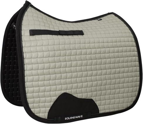 EQUINEWAVE Aria Soft Suede Dressage Saddle Pad – Breathable Moisture-Wicking Lining, Shock-Absorbing Cushion, Contoured Spine, English Horse Saddle Pad in Saudi Arabia