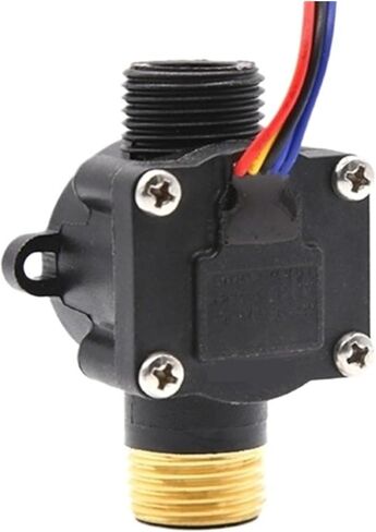 Water Flow Sensor Hall Effect Switch Flowmeter Counter G1/2" Male Thread Brass 1-30L/Min in Saudi Arabia