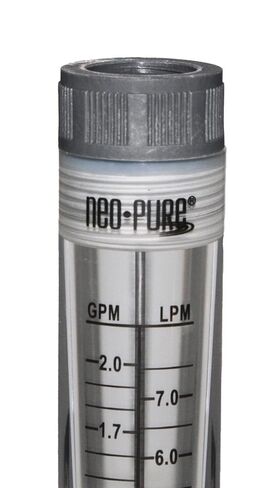 Neo-Pure Inline Liquid Water Flowmeter 1-10 GPM with 3/4" FNPT Connections | Accurate Flow Measurement for Residential, Commercial, and Industrial Applications - Single Unit in Kuwait