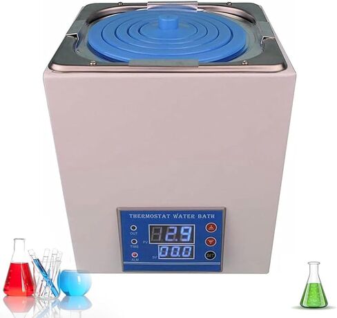 Digital Thermostatic Water Bath, 3.25L Stainless Steel, 300W Heater, 0.01℃ Precision, 100℃ Max Temp, Ideal for Scientific Lab Experiments and Research in Kuwait