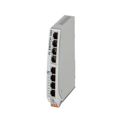PHOENIX CONTACT FL SWITCH 1108NT (1085162) NARROW ETHERNET SWITCH, AND QOS, AUTOCROSSING FUNCTION, AUTOMATIC DATA TRANSMISSION SPEED DETECTION, EIGHT RJ45 PORTS, WIDE TEMPERATURE RANGE, WITH 10/100/10 in Saudi Arabia