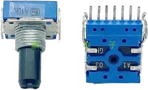 5 قطعة/الوحدة تعديل حجم RK14 7-pin أفقي دوبلكس الجهد A10K مكبر كهربائي جهاز مزج الصوت المركب in Kuwait