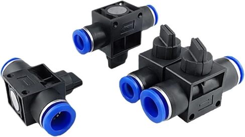 هوائي القصبة الهوائية المقابس السريعة موصل HVFF4/6/8/10/12 مفتاح صمام يدوي 1 قطعة (HVFF16) in Kuwait