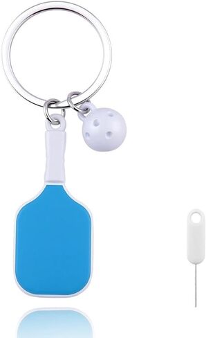 Pickleball Gifts Keychain Accessories for Men Women Sport Keychains Bag Purse Charm Cute Pickleball Paddle Ornaments Sports Themed Party Decorations Key Chain with Card Removal Tool in Saudi Arabia