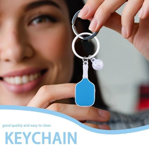 Pickleball Gifts Keychain Accessories for Men Women Sport Keychains Bag Purse Charm Cute Pickleball Paddle Ornaments Sports Themed Party Decorations Key Chain with Card Removal Tool in Saudi Arabia