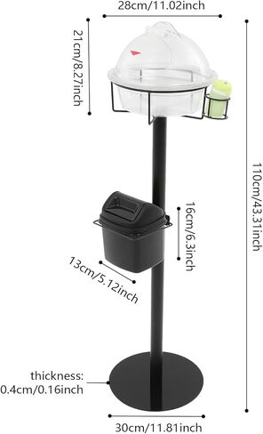 Sample Stand Display for Food, Supermarket Food Tasting Stand with Toothpick Box & Rubbish Bin Demo Stand Food Sample Display Stands for Supermarket, Bakery, Food Tasting in Saudi Arabia
